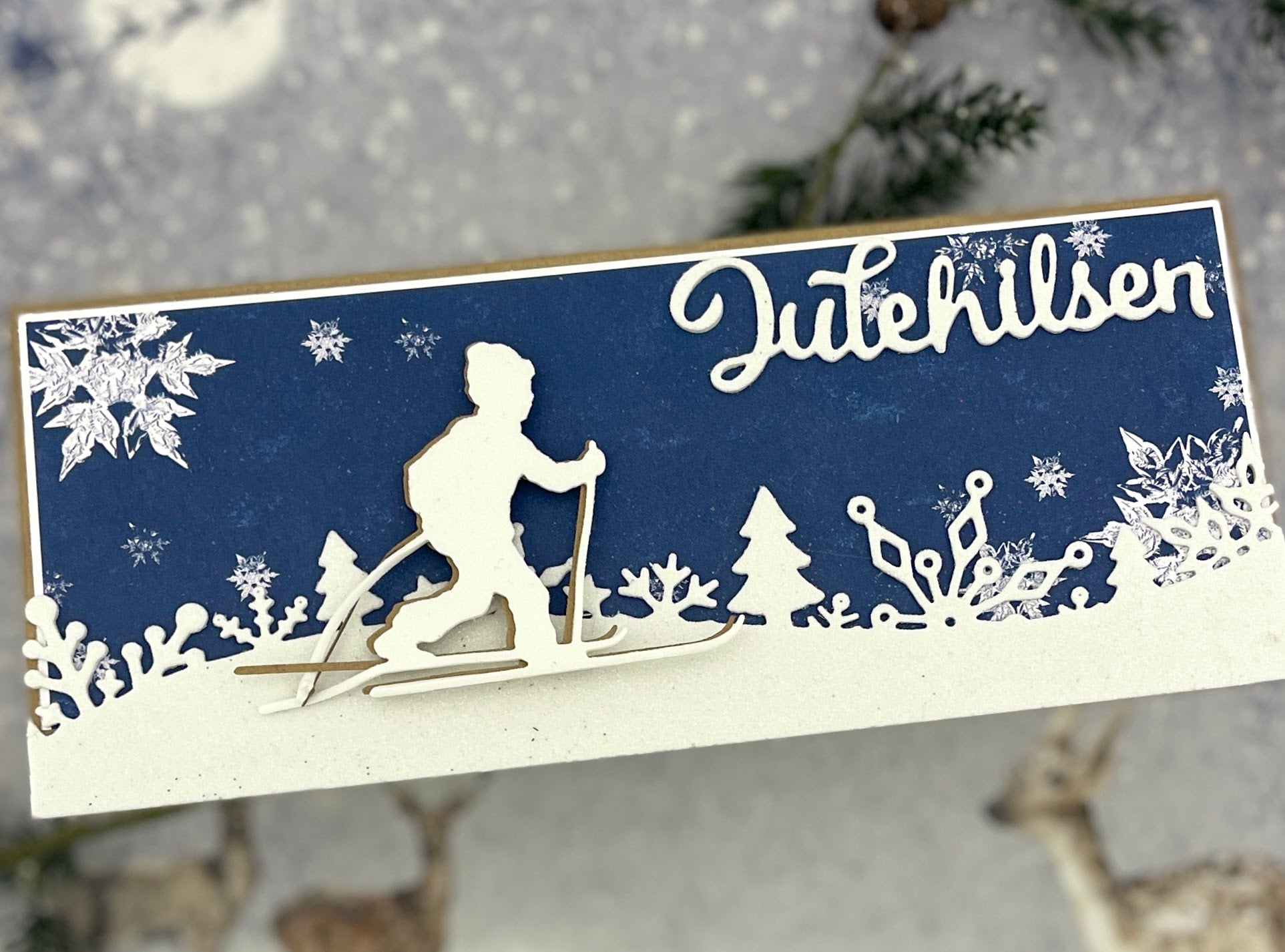 Papirdesign - Dies - Slimcard snøkrystall