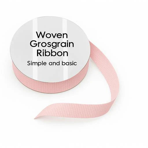 Simple and Basic -  Woven Grosgrain Ribbon  - Light Pink