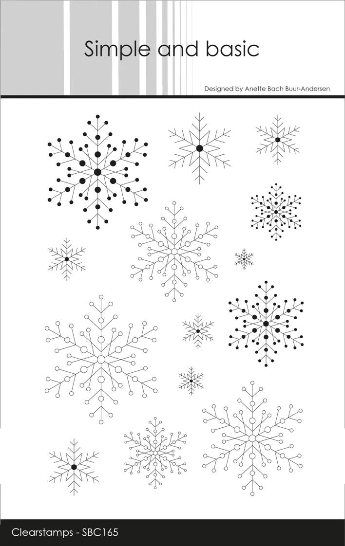 Simple and Basic - Clear Stamp - Snowflake Background