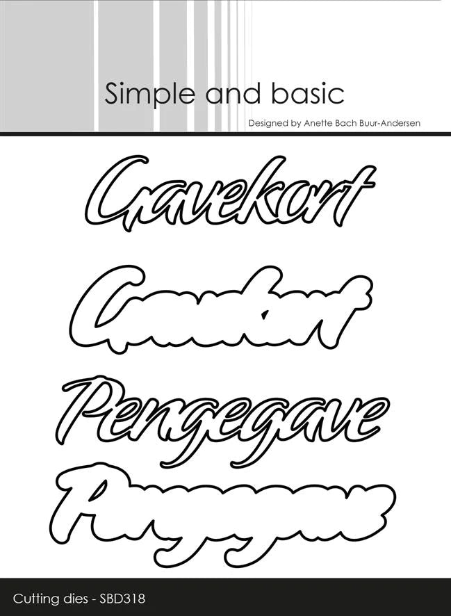 Simple and Basic - Dies - Gavekort/Pengegave