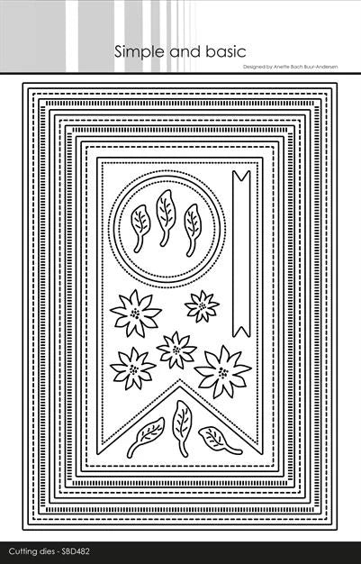 Simple and Basic - Dies - Combi striped frames A5