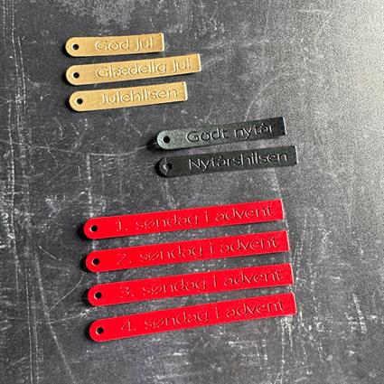 Simple and Basic - Dies - Danish Tag text