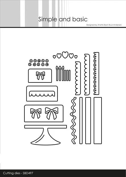 Simple and Basic - Dies - Birthday cake