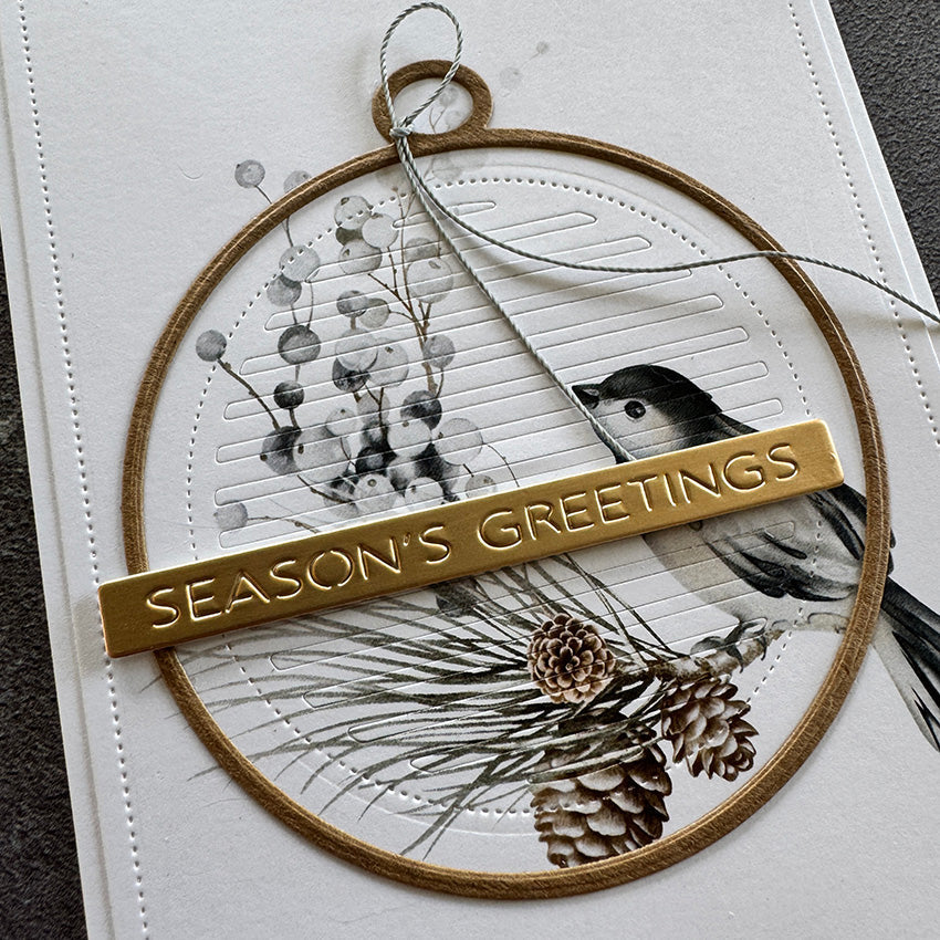 Simple and Basic - Dies - All in one - Merry Christmas plate