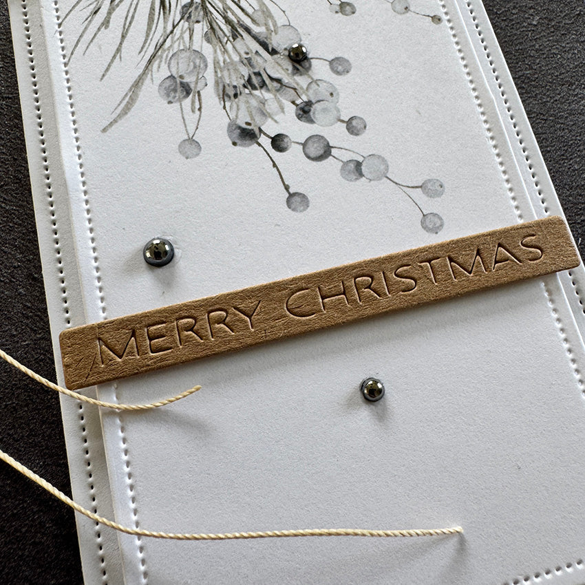 Simple and Basic - Dies - All in one - Merry Christmas plate