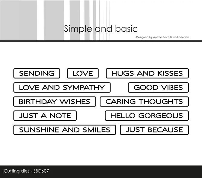 Simple and Basic - Dies - All-in-one-plate - Good Vibes