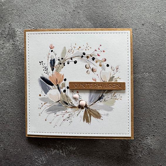 Simple and Basic - Dies - All-in-one-plate - Hilsen (dansk tekst)