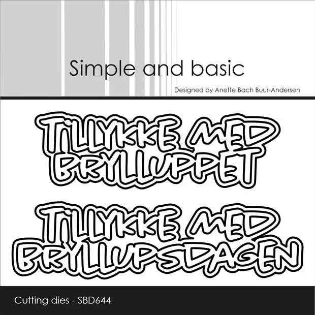 Simple and Basic - Dies - Tillykke med bryllupsdagen