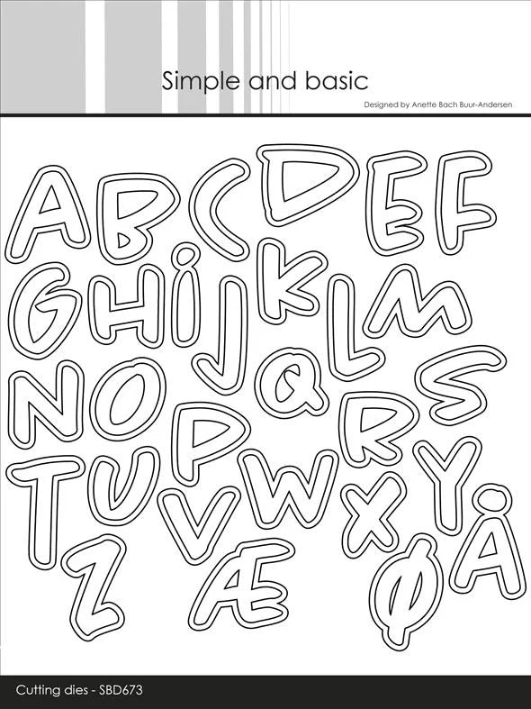 Simple and Basic - Dies - Alphabet Large