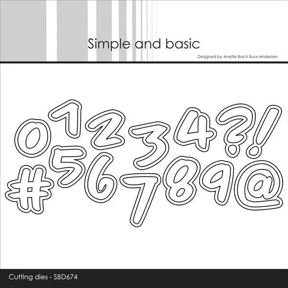 Simple and Basic - Dies - Numbers Large