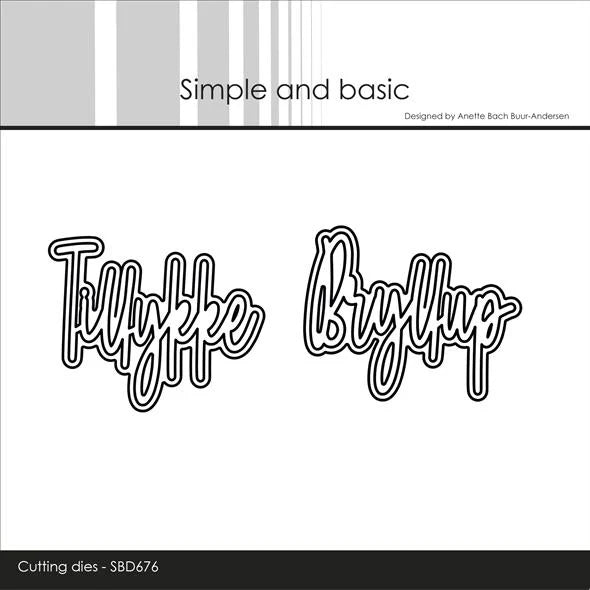 Simple and Basic - Dies - Tillykke - Bryllup