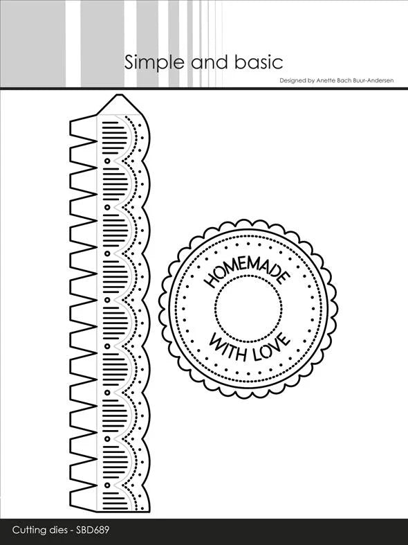 Simple and Basic - Dies - Border and top for jar