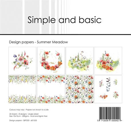 Simple and Basic - Summer Meadow - Paper Pack 6 x 6"