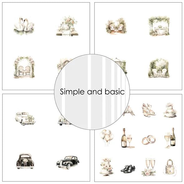 Simple and Basic - All that love - Paper Pack    6 x 6"