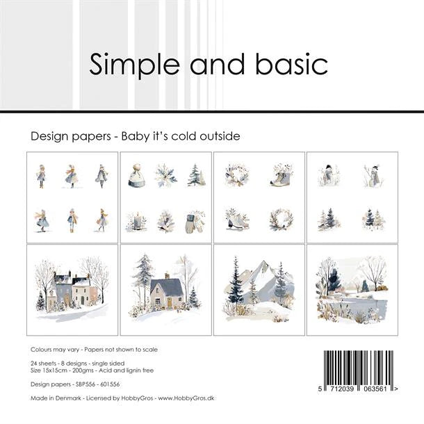 Simple and Basic - Baby its cold outside - Paper Pack 6 x 6"