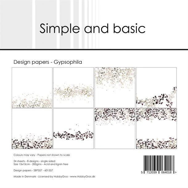 Simple and Basic - Gypsophila - Paper Pack 6 x 6"