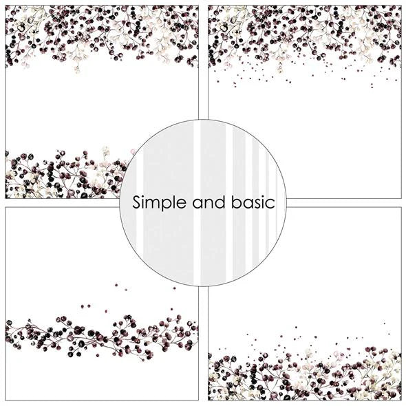 Simple and Basic - Gypsophila - Paper Pack 6 x 6"