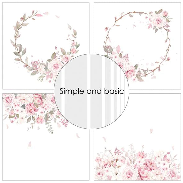 Simple and Basic - Silent Rose - Paper Pack 12 x 12"