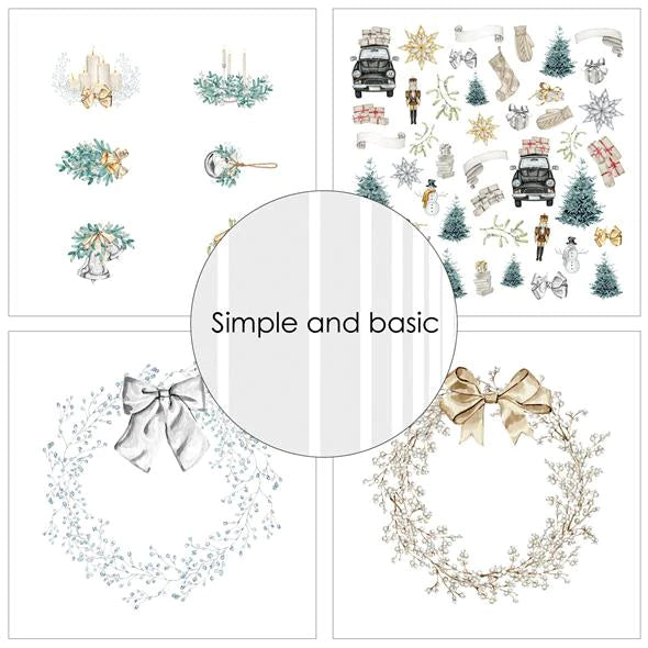 Simple and Basic - Elegant Christmas - Paper Pack 12 x 12"
