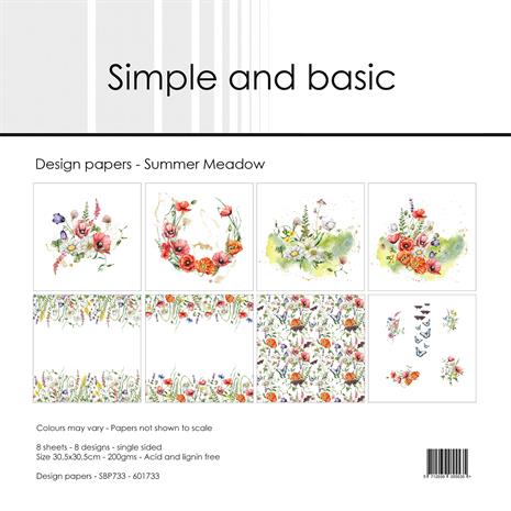 Simple and Basic - Summer Meadow - Paper Pack 12 x 12"