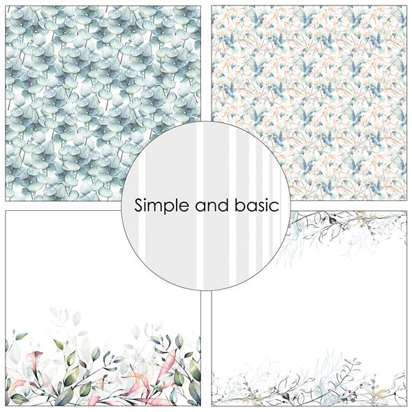 Simple and Basic - A sense of clarity - Paper Pack 12 x 12"