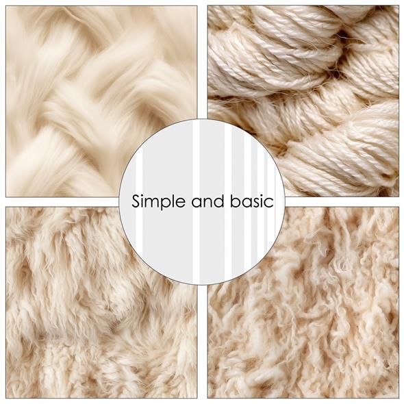 Simple and Basic - Soft and natural textures - Paper Pack 12 x 12"