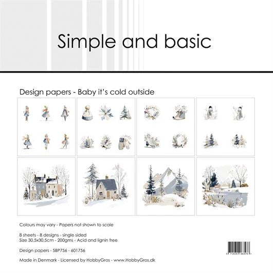 Simple and Basic - Baby its cold outside - Paper Pack 12 x 12"