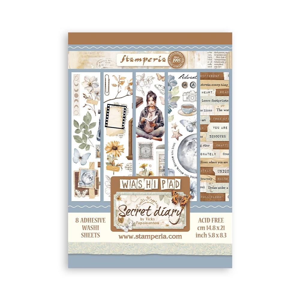 Stamperia - Secret Diary - Washi Pad A5