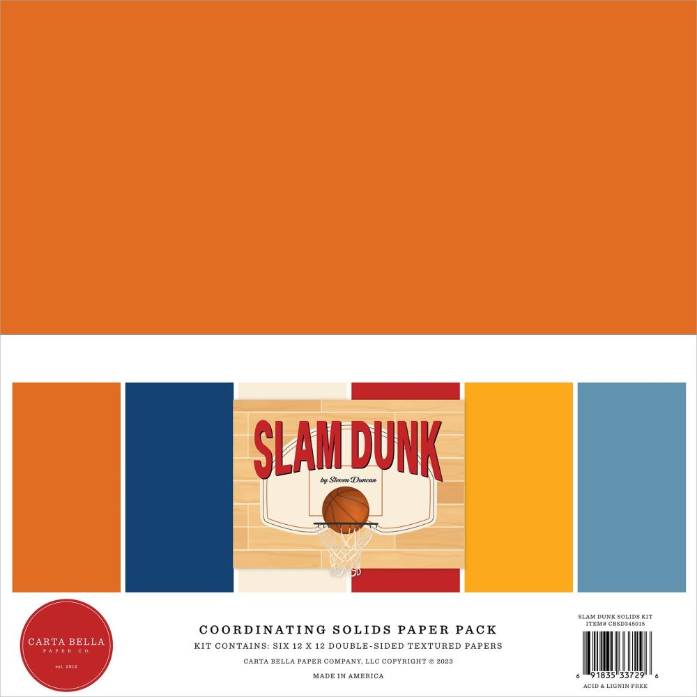 Carta Bella - Slam Dunk - Solids  - 12x12"