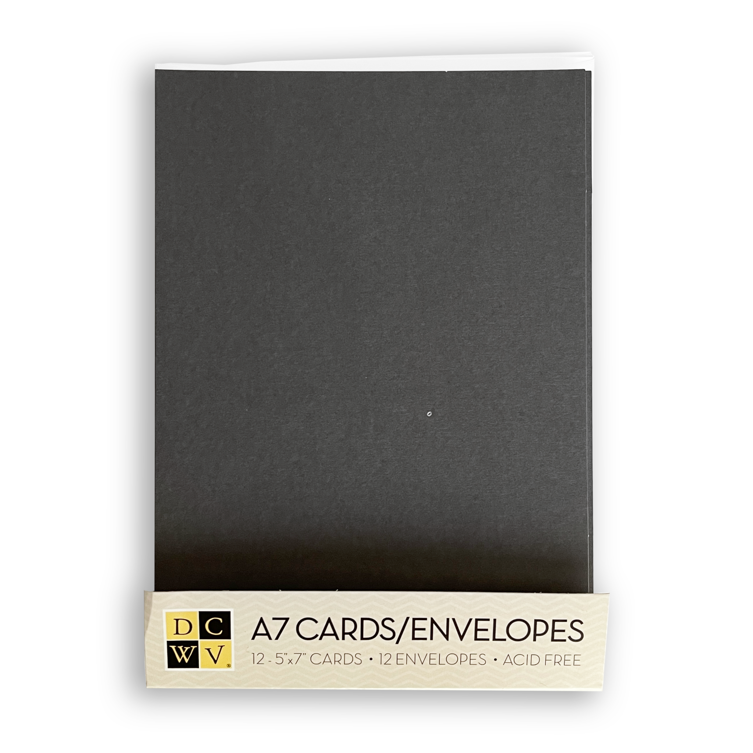DCWV - Kort og  konvolutter - Grå  (12 stk)