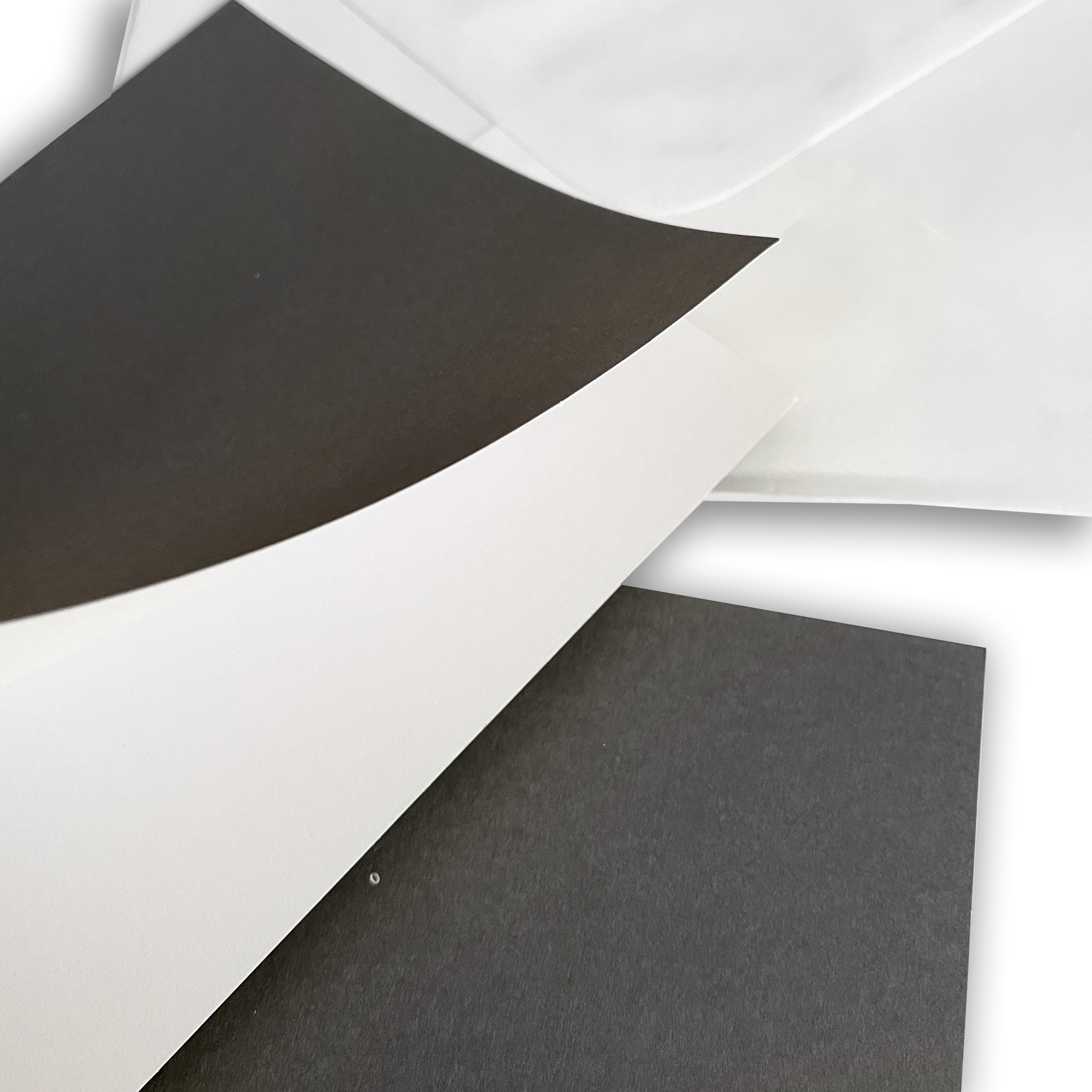 DCWV - Kort og  konvolutter - Grå  (12 stk)