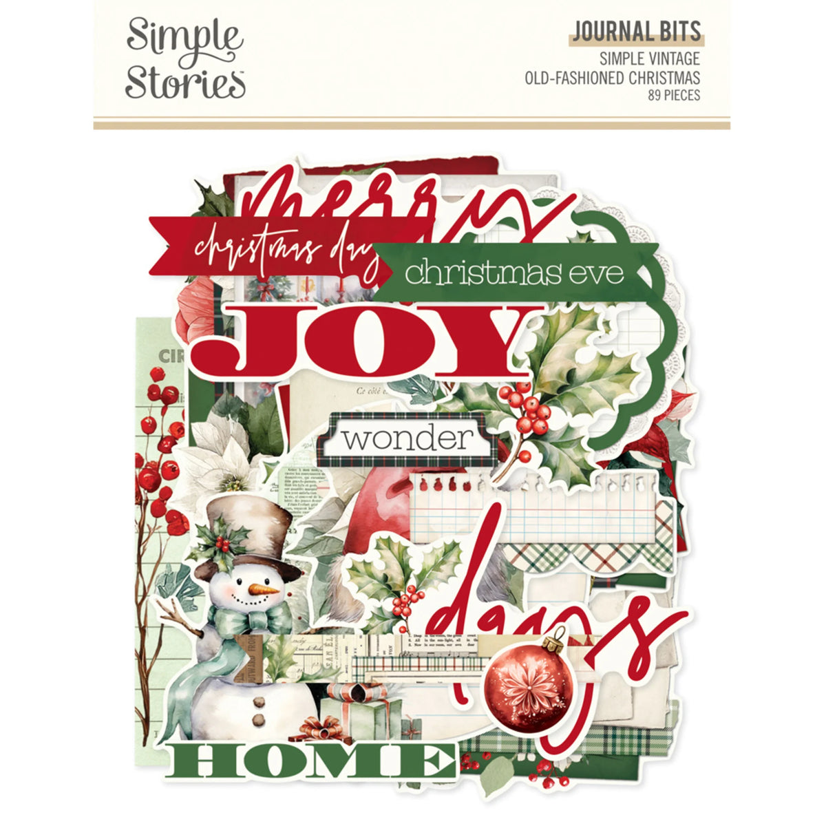 Simple Stories - Old Fashion Christmas - Bits and pieces - Journal