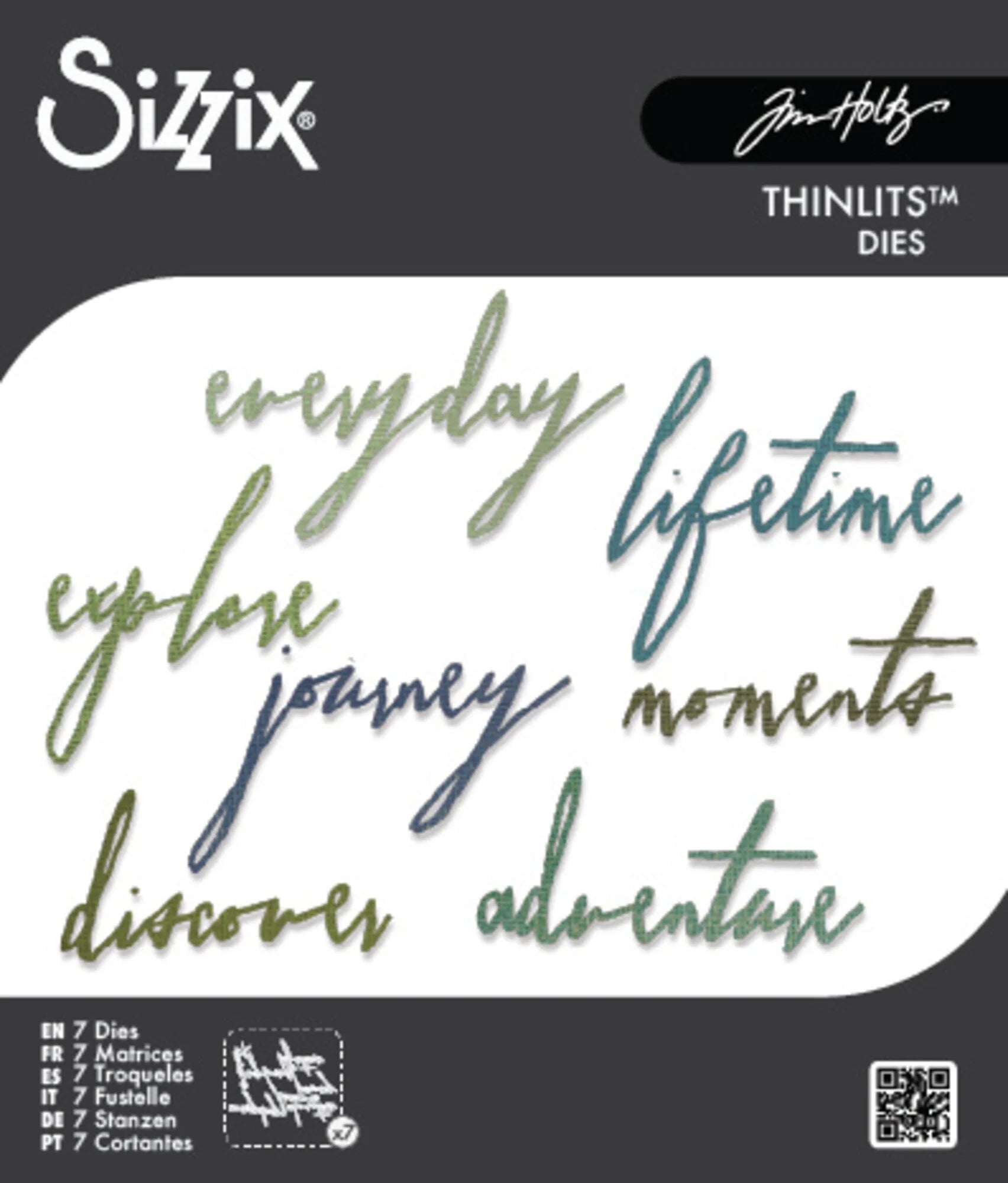 Sizzix - Tim Holtz Alterations - Thinlits - Handwritten Journey