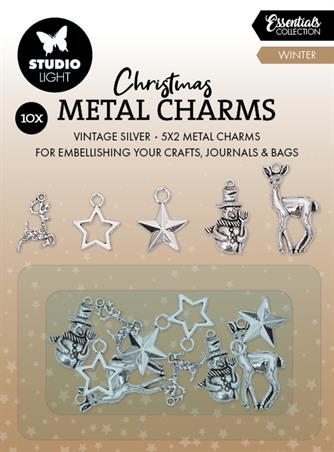 Studiolight - Metal Charms - Vintage silver - Winter elements