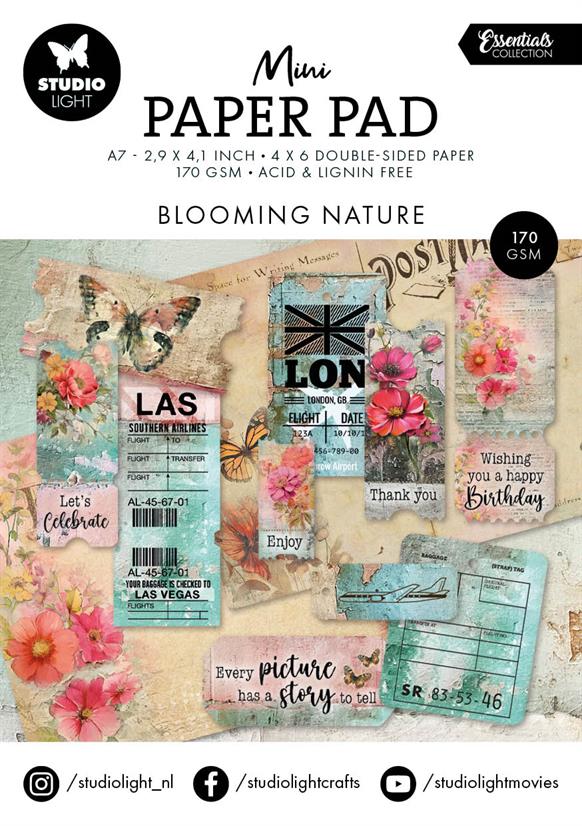 Studiolight - Essentials - Mini Paper pad - Blooming Nature