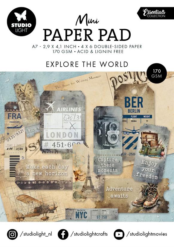 Studiolight - Essentials - Mini Paper pad - Explore the world