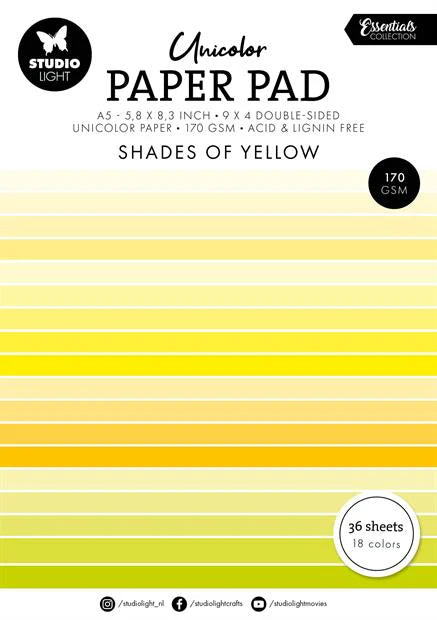 Studio Light Paper Pad - Shades of Yellow