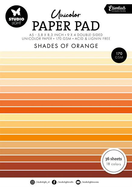 Studio Light Paper Pad - Shades of Orange
