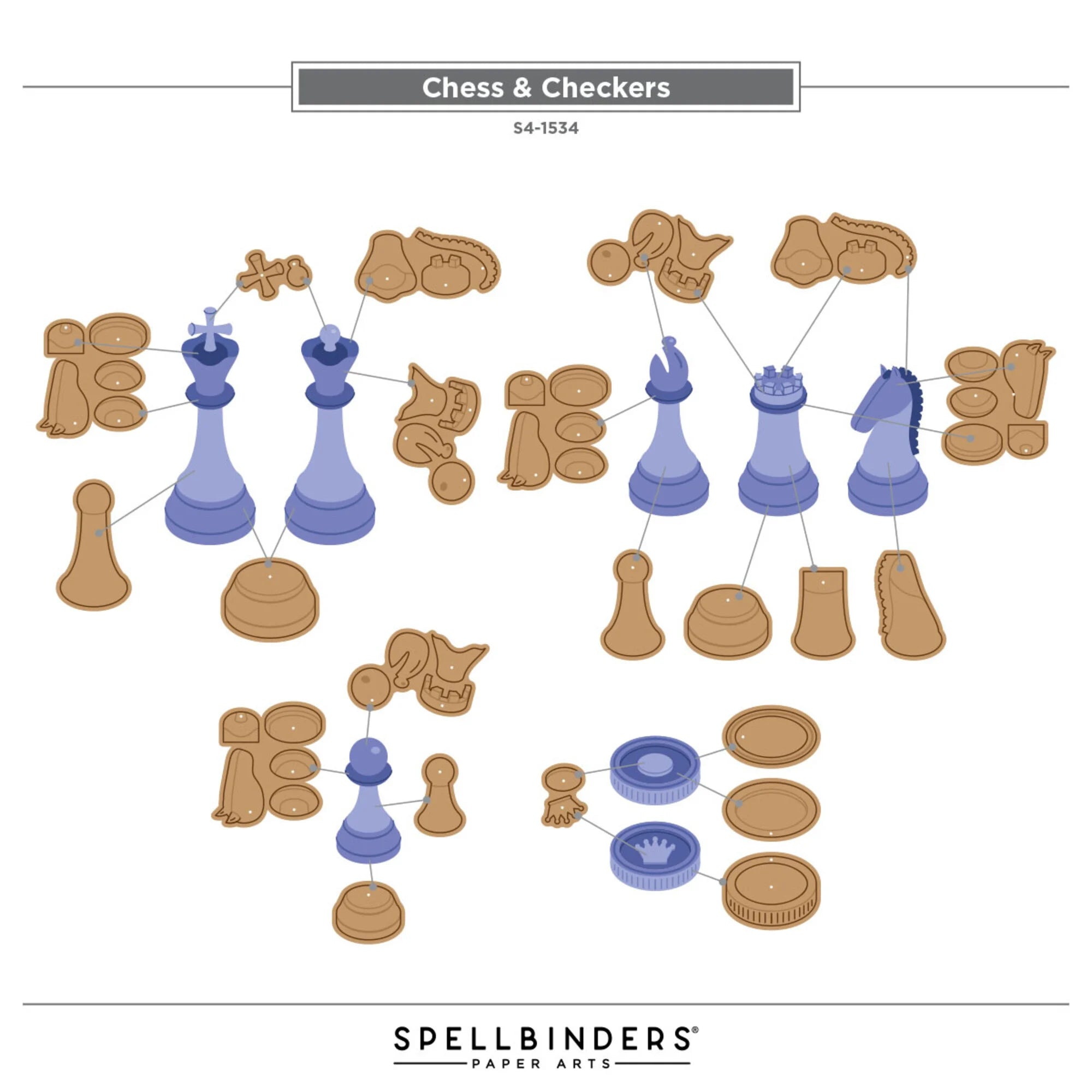 Spellbinders - Dies - Chess & Checkers