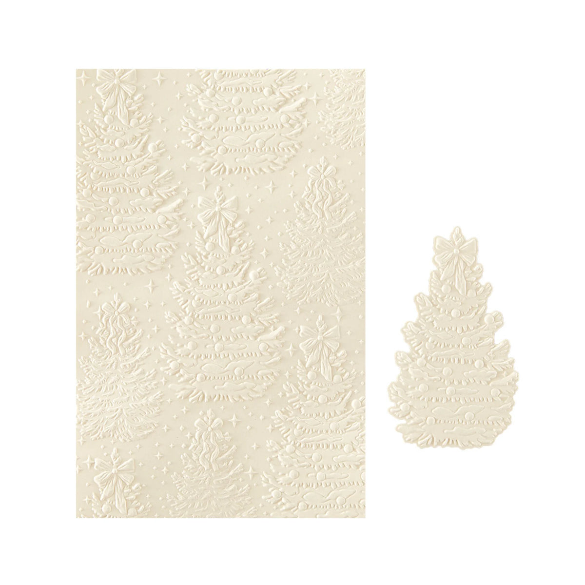 Spellbinders - Christmas Blush 3D Embossing Folder Sparkling Trees by Frank Garcia