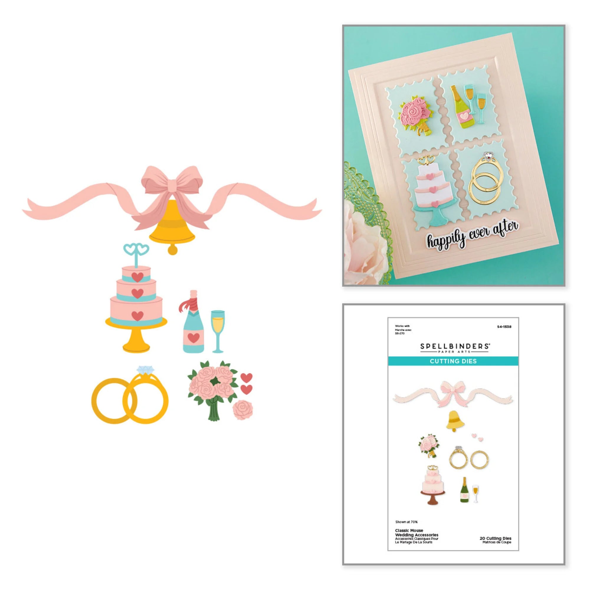 Spellbinders - Dies - Classic Mouse - Wedding Accesories