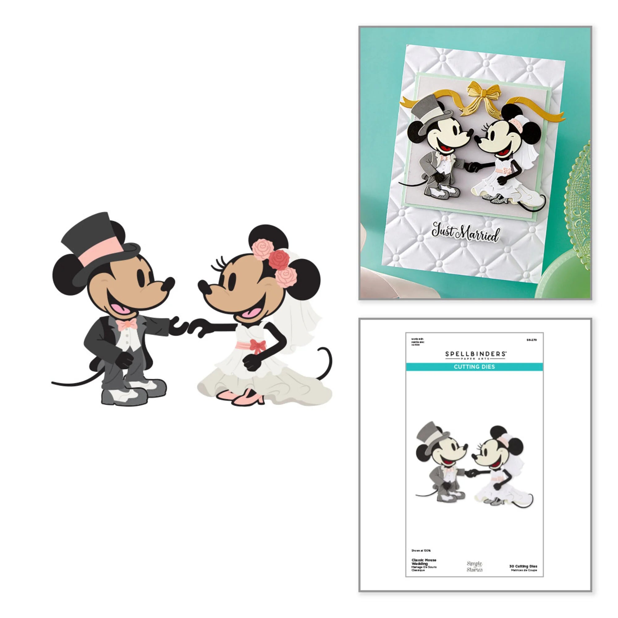 Spellbinders - Dies - Classic Mouse - Wedding
