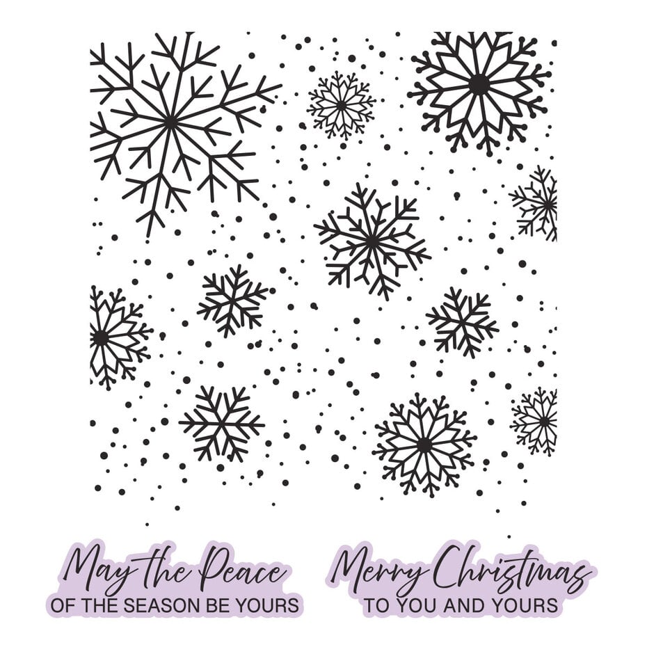 Spellbinders - Create Your Way Holiday Press + Foil Plate & Die Set Winter Peace