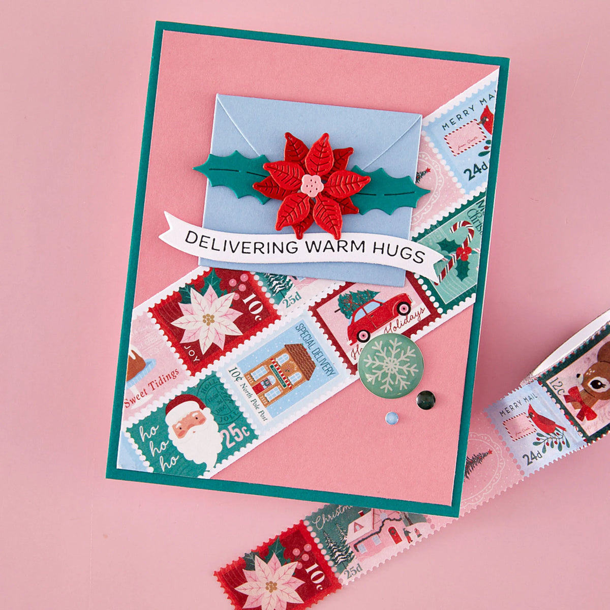 Spellbinders - Create Your Way Holiday Press + Foil Plate & Die Set Holiday Banner Greetings
