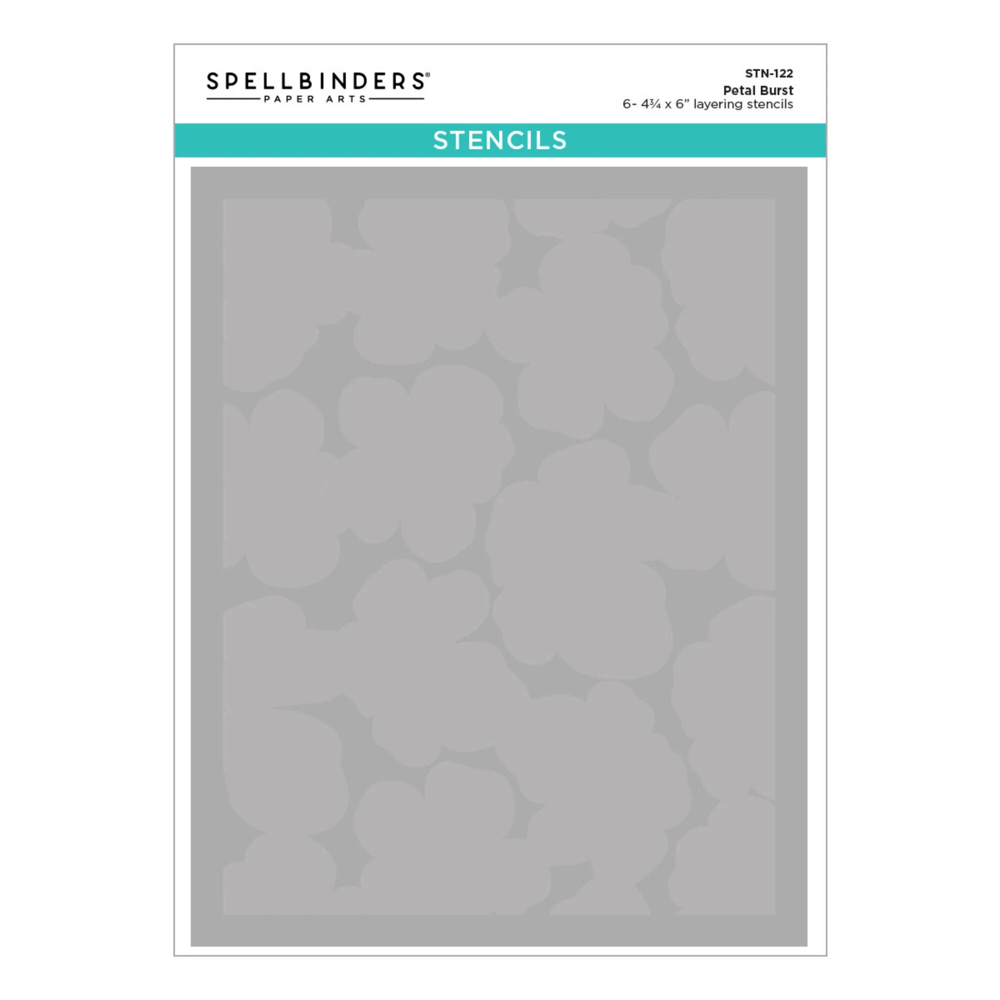 Spellbinders - Poppy Song - Layered Stencil - Petal Burst