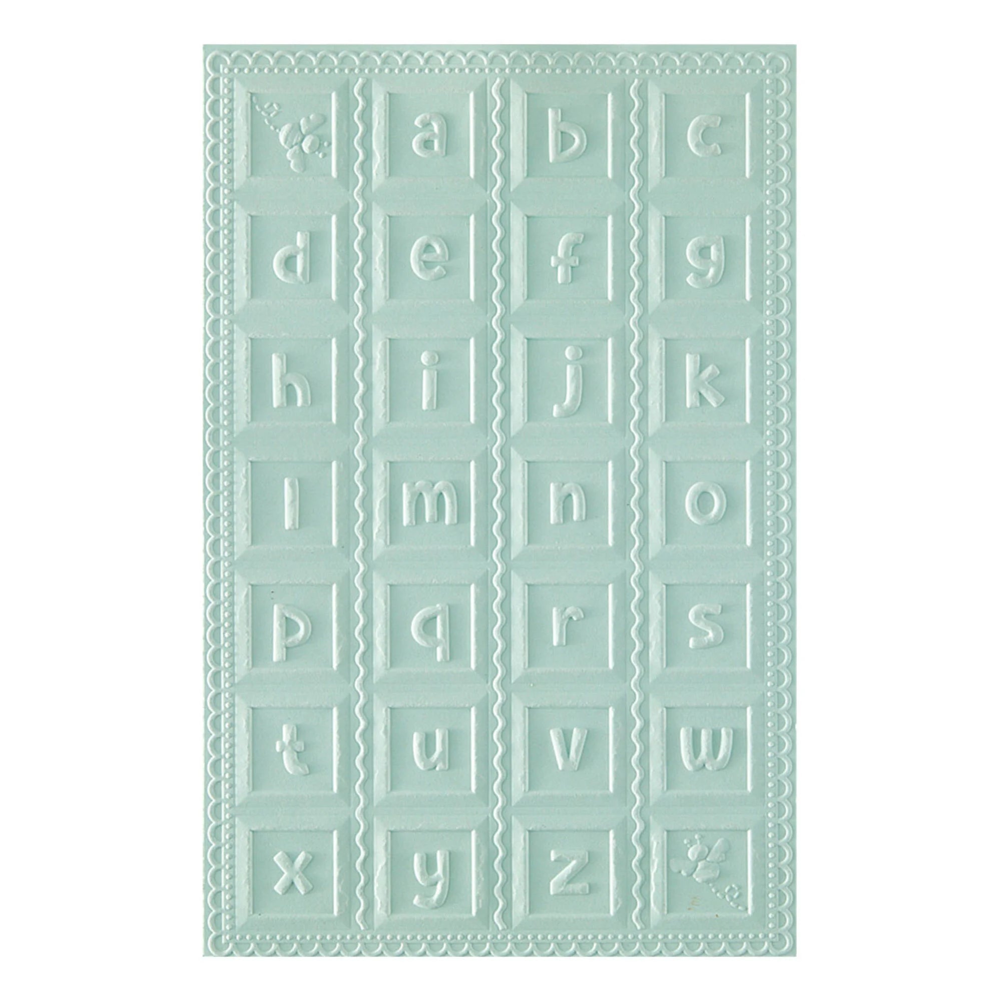 Spellbinders- Say Cheese Classic Pooh Baby - 3D embossing Folder - Classic Pooh Baby Blocks