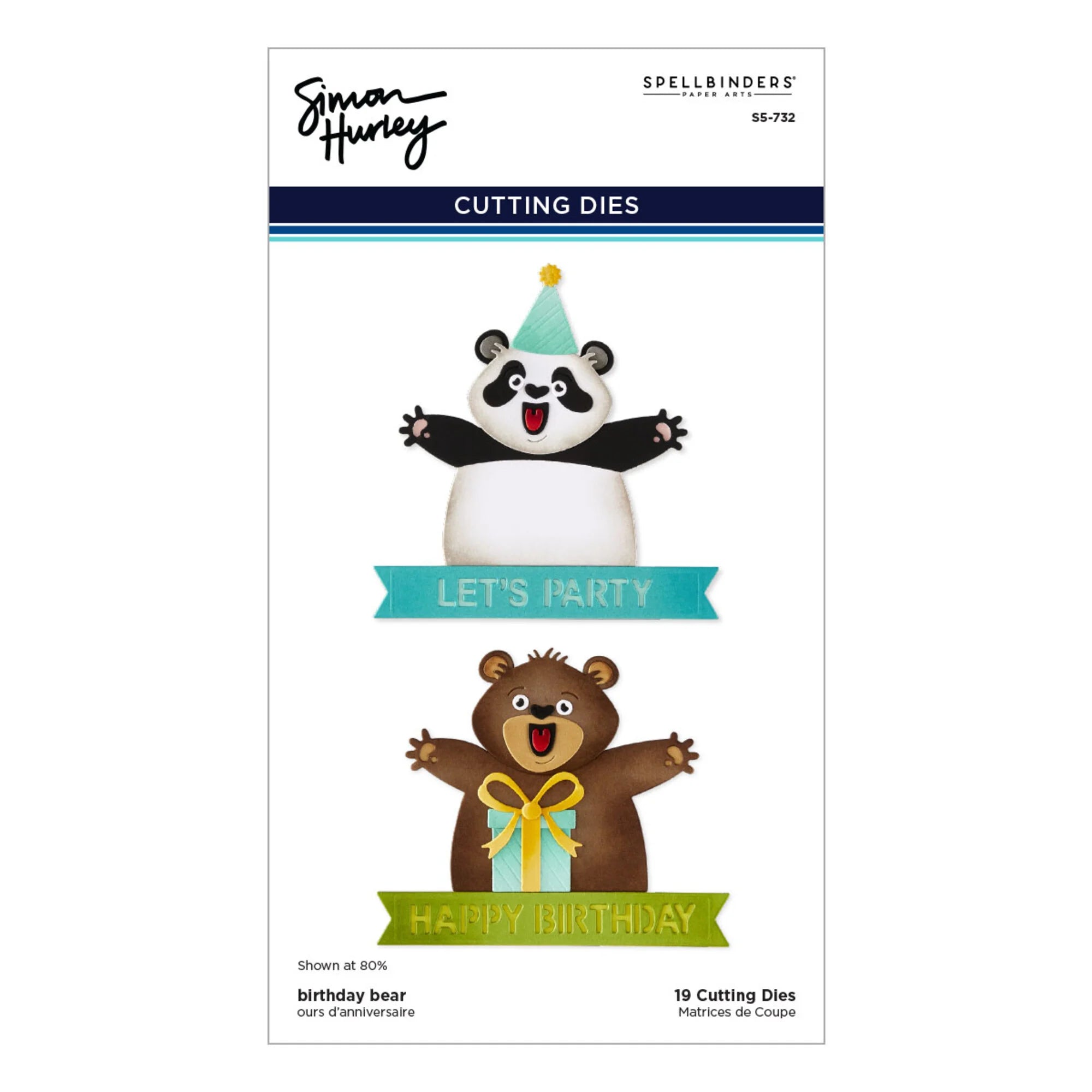 Spellbinders - Dies - Sending Hugs - Birthday Bear
