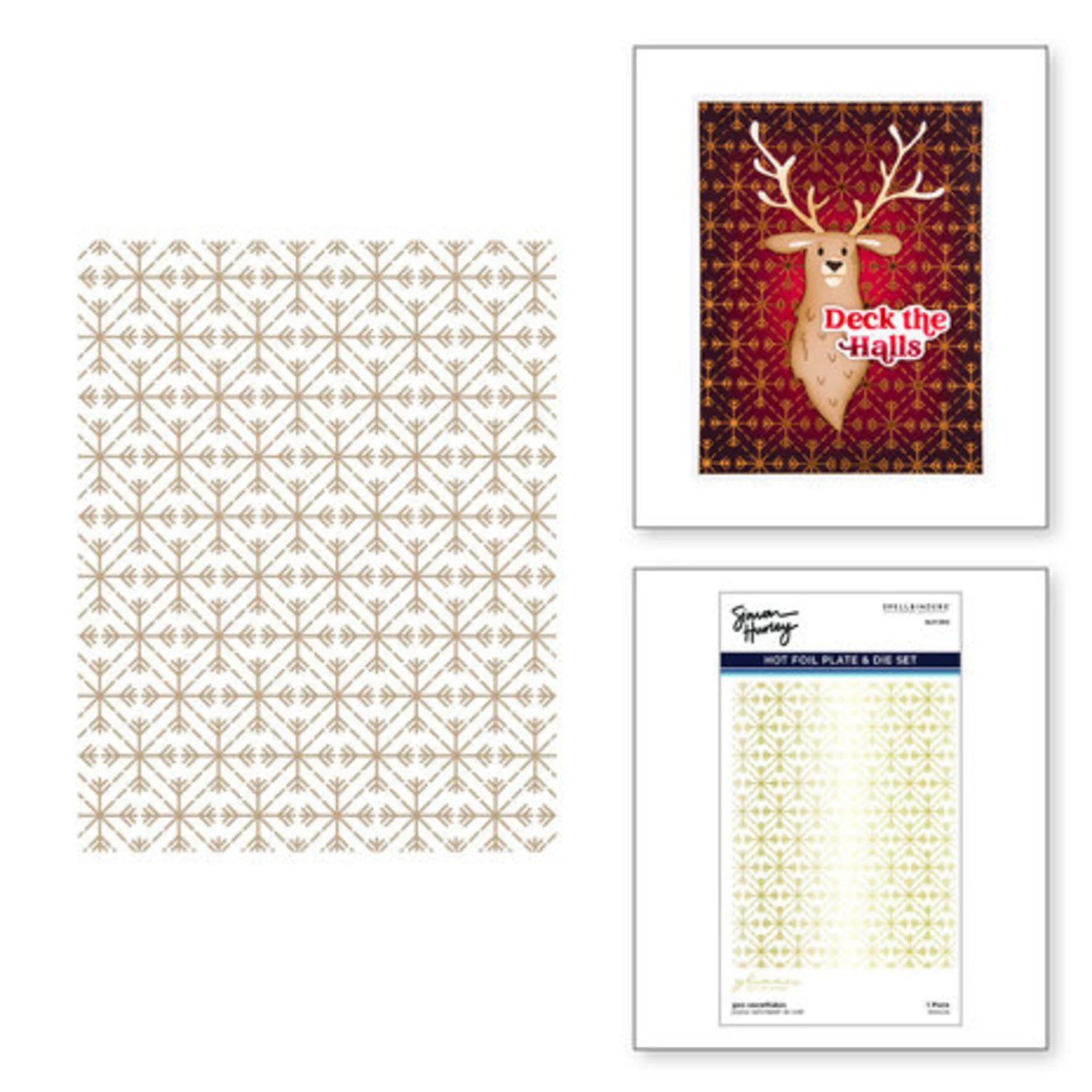 Spellbinders - Glimmer Hot Foil Plate - Geo Snowflakes
