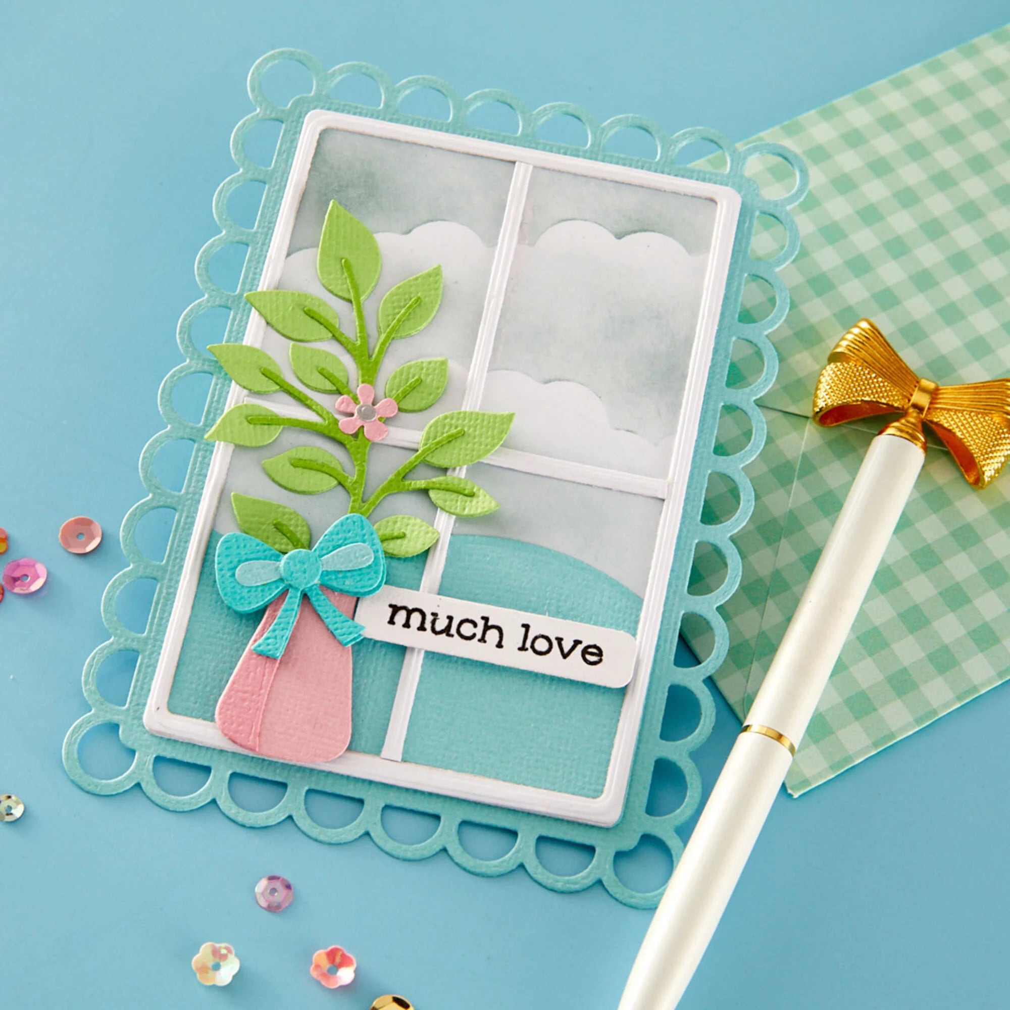 Spellbinders - Dies - Open Lace Frame and Landscape
