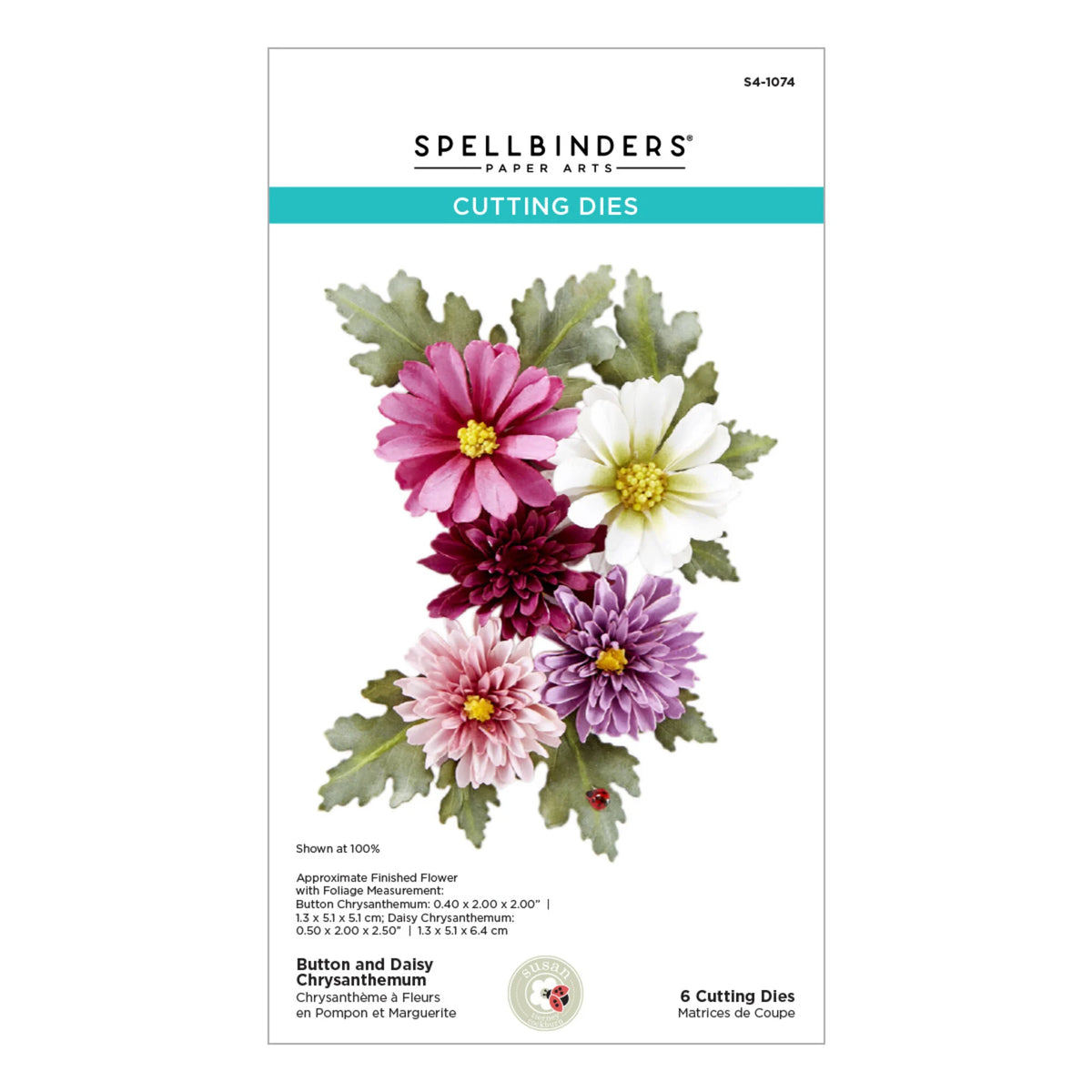 Spellbinders - Dies - Button and Daisy Chrysanthemum by Susan Tierney-Cockburn
